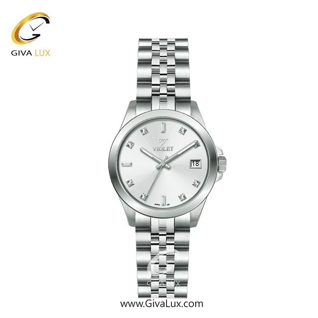 ساعت مچی اورجینال زنانه ویولت VIOLET نقره ای | نقره ای| نقره ای| کد رفرنس 0642 سایز کوچک